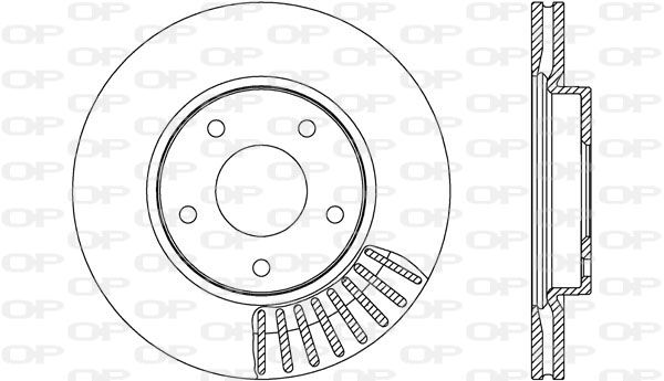 OPEN PARTS Тормозной диск BDR2646.20